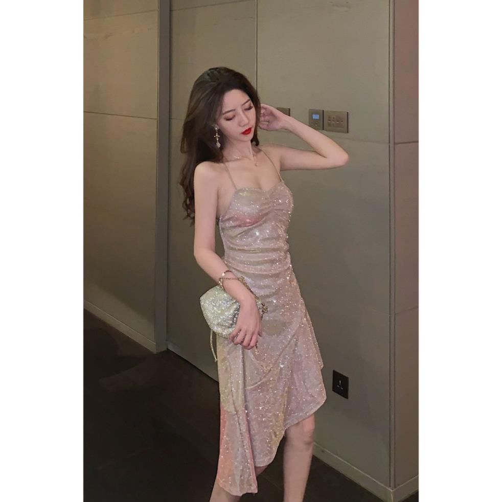 ঔৣ 🌸Hàng Order🌸Váy Body 2 Dây Vắt Eo Đuôi Cá Sexy Lấp Lánh 🌸Hàng Quảng Châu ঔৣ