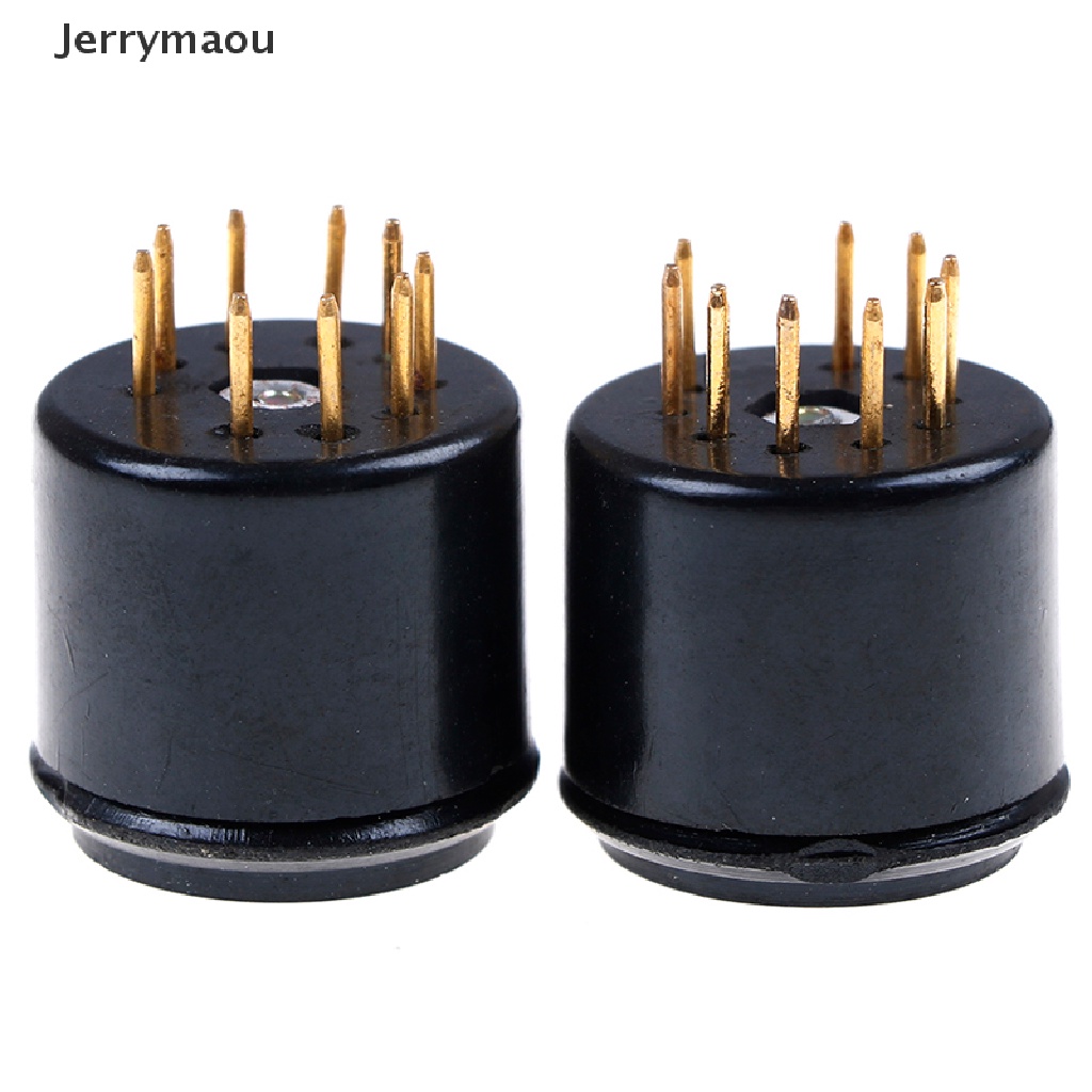 Bộ 2 Ống Nối 9pin Mạ Vàng Cho Thiết Bị Kiểm Tra Bánh Kem 12AX7 ECC83 5670 6DJ8