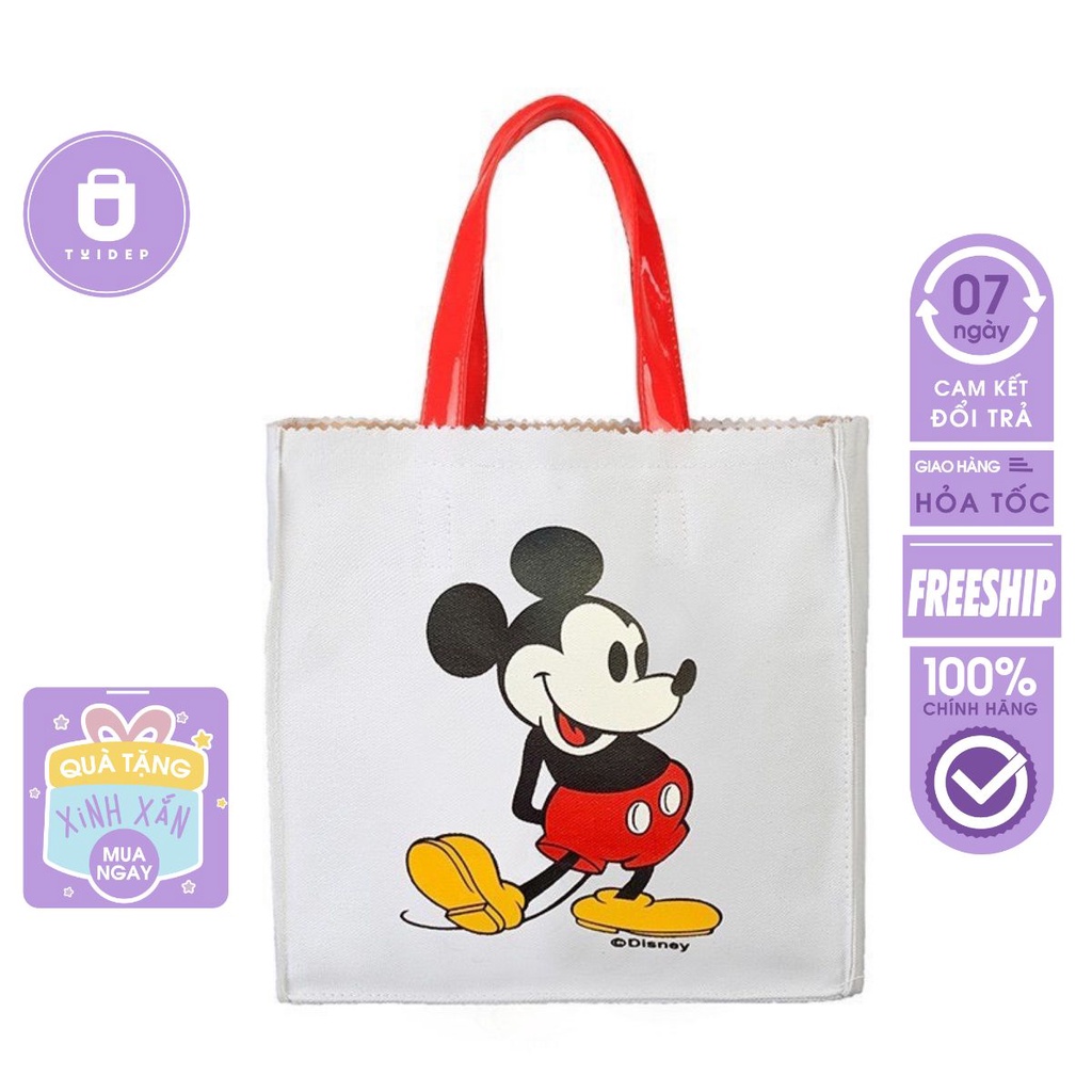 Túi tote nữ Hàn Quốc xách tay hoạt hình mickey vải mềm đeo chéo mini học sinh viên giá rẻ Tuidepstore