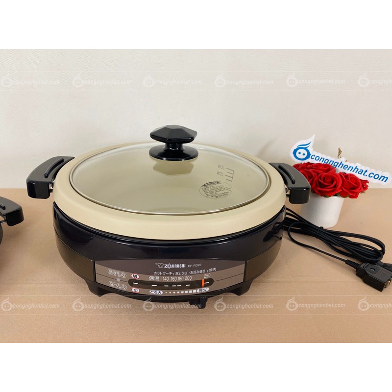 Nồi lẩu điện Zojirushi EP-RD20-TA - Hàng nội địa Nhật - Mới 100% - Bảo hành điện tử 12 tháng