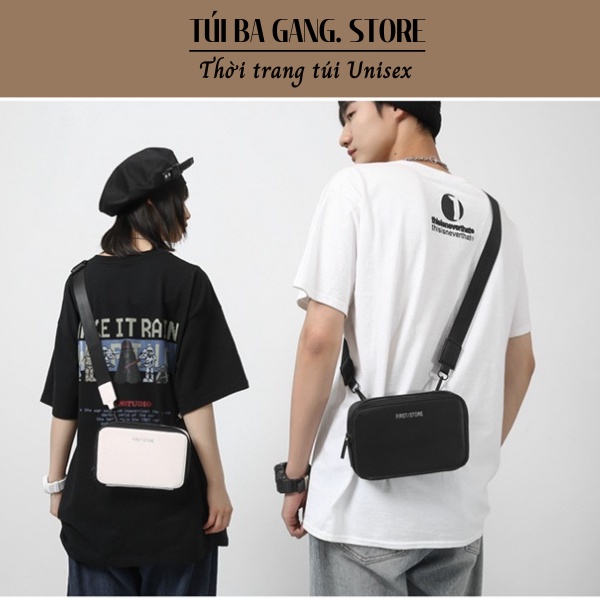 Túi đeo chéo nam nữ thời trang mới da PU cao cấp, Túi xách Unisex nhỏ gọn bền đẹp