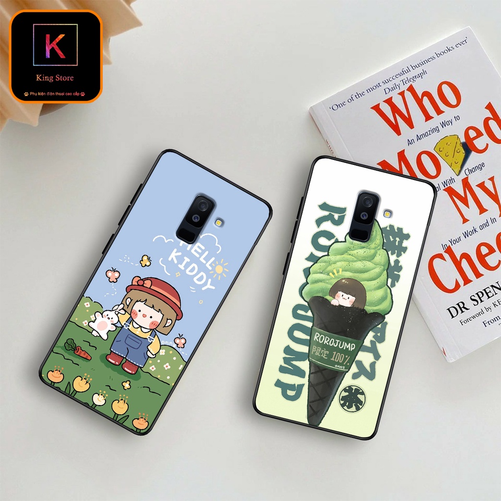 Ốp lưng Samsung A6 2018 - Samsung A6 Plus - Ốp Samsung in hình Ngân hà &amp; Roro Jumb - Lưng nhám viền TPU