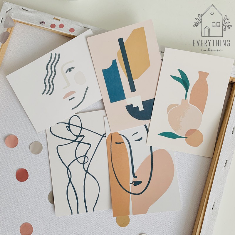 Set tranh trang trí tường nghệ thuật (tặng kèm sticker dán) | BigBuy360 - bigbuy360.vn