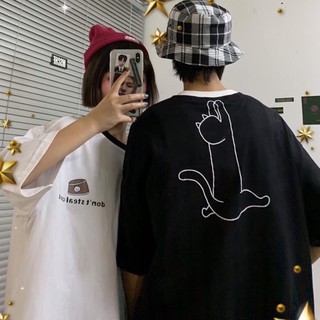 Áo thun nữ Unisex mèo đung đưa size m,l 45kg- 70kg Dư Tú Lệ