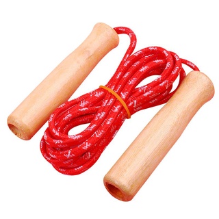 Dây nhảy thể dục cán gỗ dài 2m