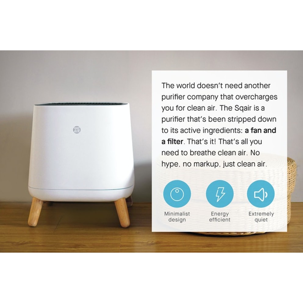 Máy Lọc Không Khí Chính Hãng Smart Air The Sqair