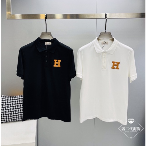 Áo Thun Polo Tay Ngắn In Chữ Hermes 22 Thời Trang Cho Nam