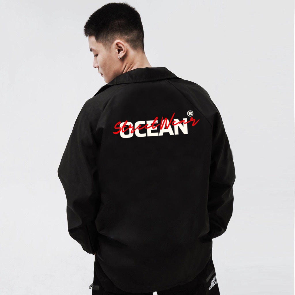 Áo khoác dù jacket unisex - Áo khoác 2 lớp Ullzang Basic có form rộng XL - OCEAN.CLO