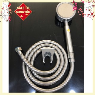 Bộ bát sen tắm tăng áp inox 304 f8976 tăng 300% áp lực