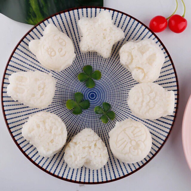 Khuôn cơm cho bé ăn dặm kiểu nhật khuôn làm bánh ép trứng tạo hình ngộ nghĩnh dễ thương