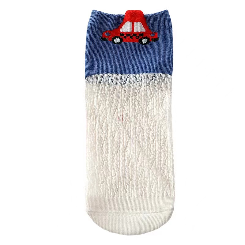 Vớ Cotton Mỏng Phối Lưới Hình Gấu Thời Trang Xuân Thu Cho Bé