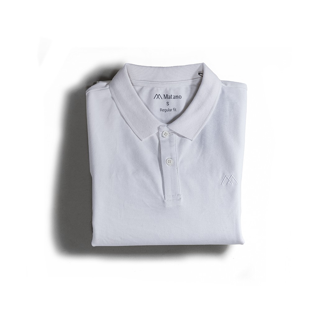Áo polo nam trắng trơn basic đẹp MATANO - Áo thun nam có cổ trụ bẻ, vải cá sấu cotton cao cấp chính hãng giá rẻ 023 | BigBuy360 - bigbuy360.vn