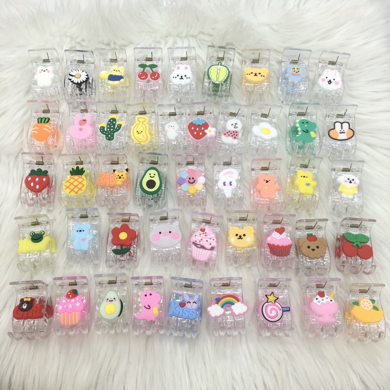 Kẹp Tóc, Kẹp Càng Cua Hình Trái Cây 5 Răng Dễ Thương