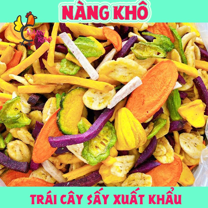 500Gr Trái Cây Sấy ( Thập Cẩm Sấy hàng xuất khẩu ) | Đủ 10 vị | Nàng Khô