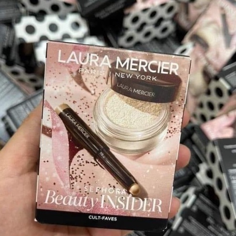Phấn phủ Laura Mercier Sephora  kèm nhũ mắt,  chính hãng