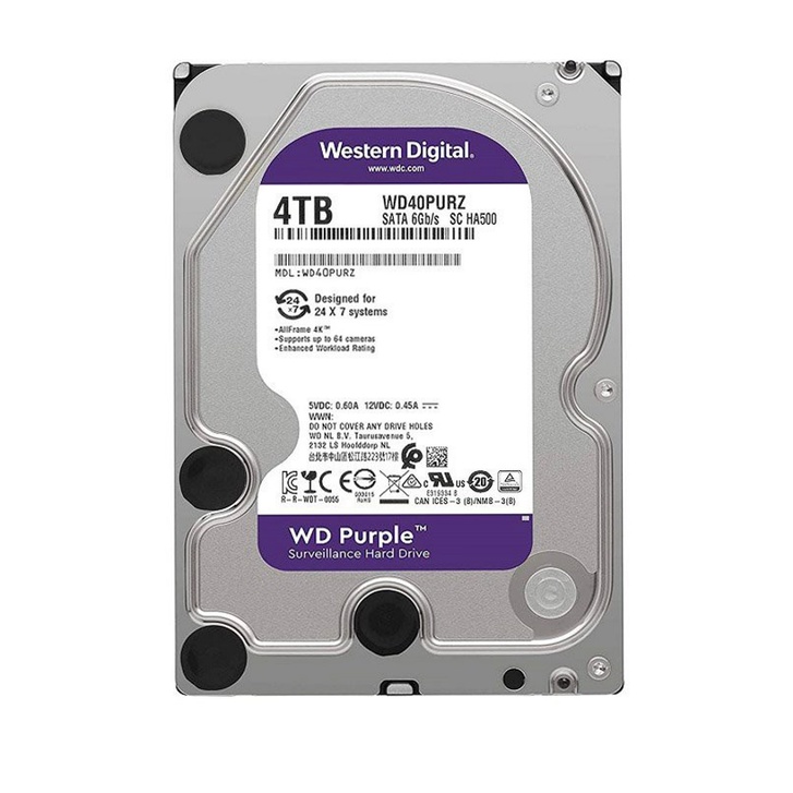 Ổ Cứng Camera Western Digital 2TB 4TB 6TB - Hàng Chính Hãng - Có Xuất VAT