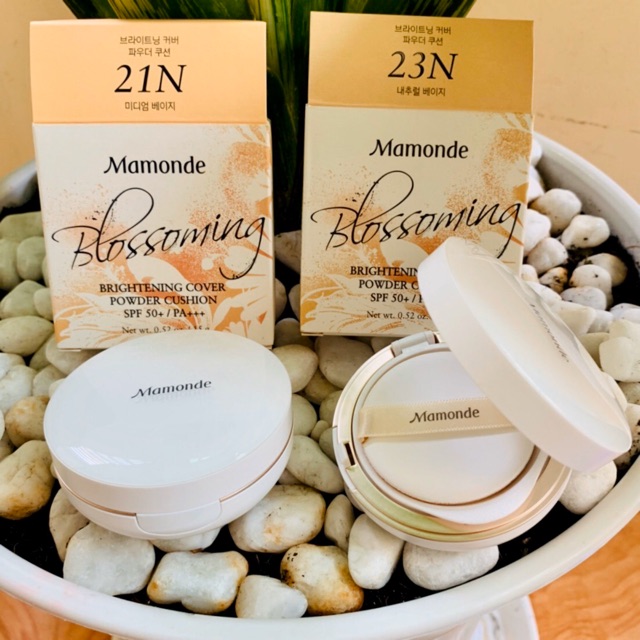 Phấn Nước Mamonde Blossoming Brightening Cover Powder Cushion SPF50+/PA+++ 15g | BigBuy360 - bigbuy360.vn