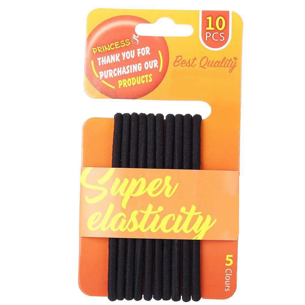 Set 10 Dây Buộc Tóc Nylon Họa Tiết Hoạt Hình Màu Sắc Ngọt Ngào Cho Nữ