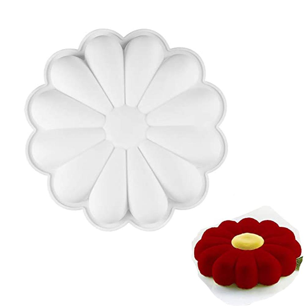 Khuôn Làm Bánh Bằng Silicone Chống Dính Hình Hoa Dễ Vệ Sinh DIY
