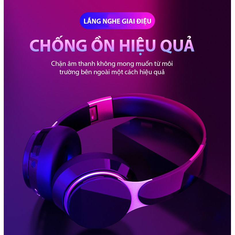 Tai nghe chụp tai Bluetooth B07 - Thiết kế thời trang và tinh tế - Âm thanh HIFI đầy sống động