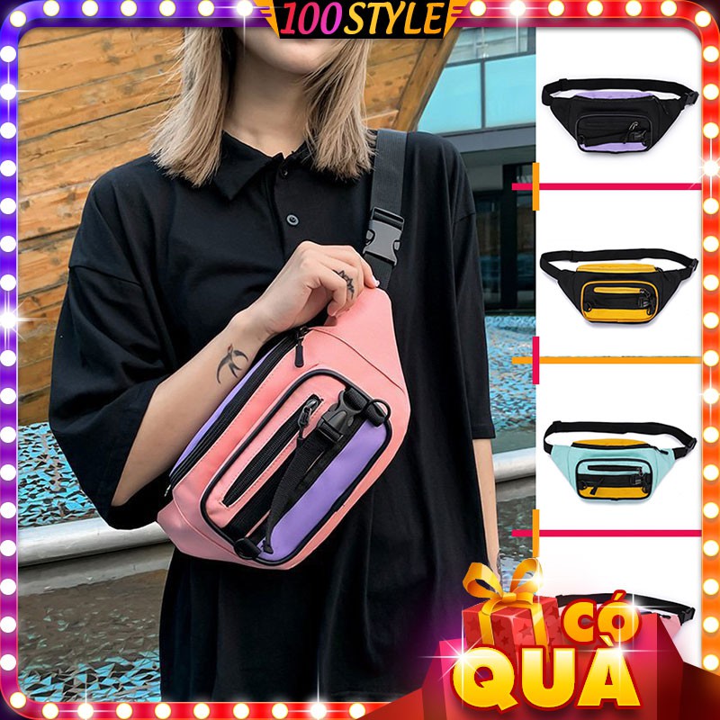 Túi Bao Tử Colorful Khóa Cài Ngang Korea | BigBuy360 - bigbuy360.vn