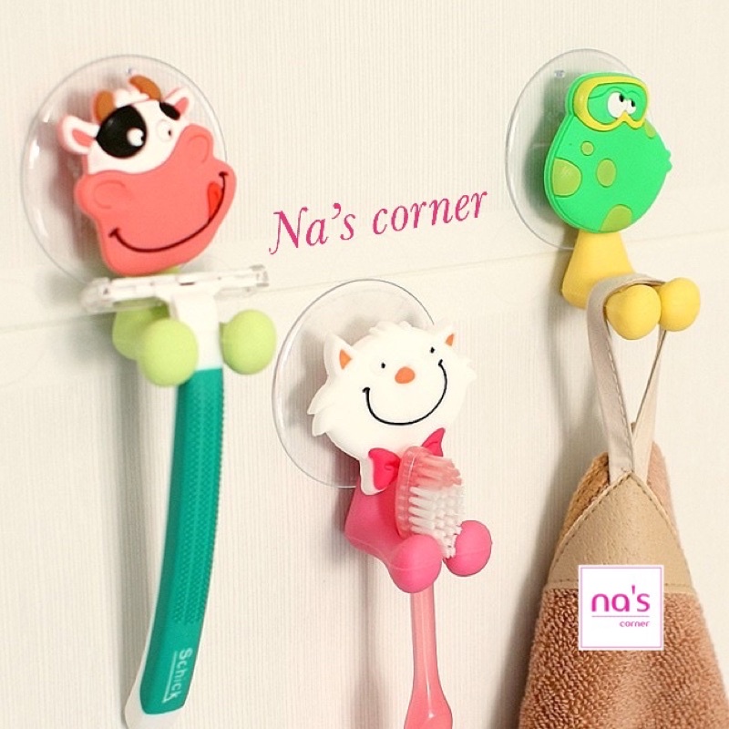 Dụng cụ kẹp bàn chải đánh răng hình thú ngộ nghĩnh xinh xắn