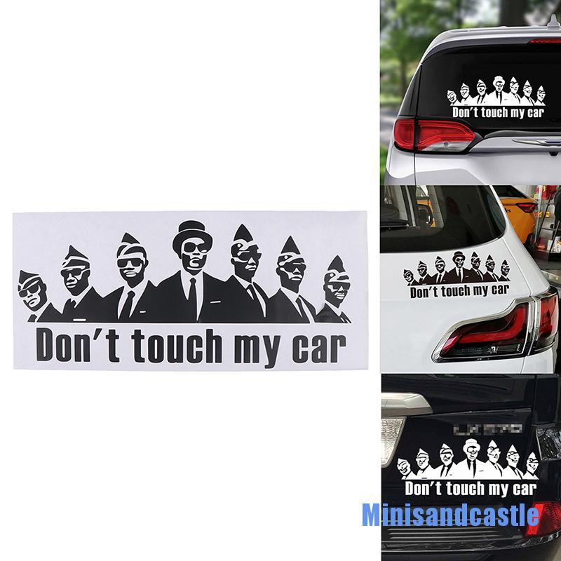 Miếng Dán Trang Trí Xe Hơi In Chữ Don 't Touch My Car