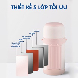 Bình ủ cháo giữ nhiệt Doux