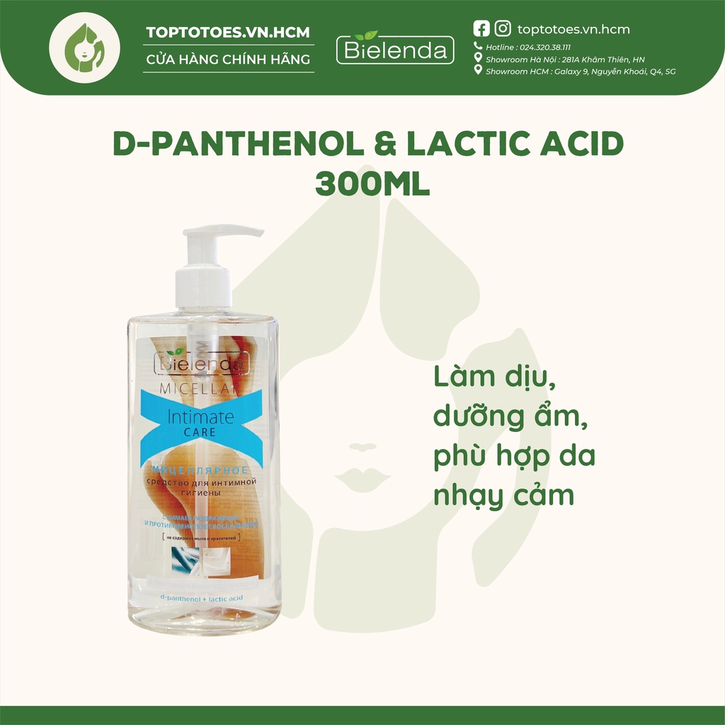 Dung dịch vệ sinh phụ nữ Bielenda Micellar Intimate Care dịu nhẹ, ngừa viêm