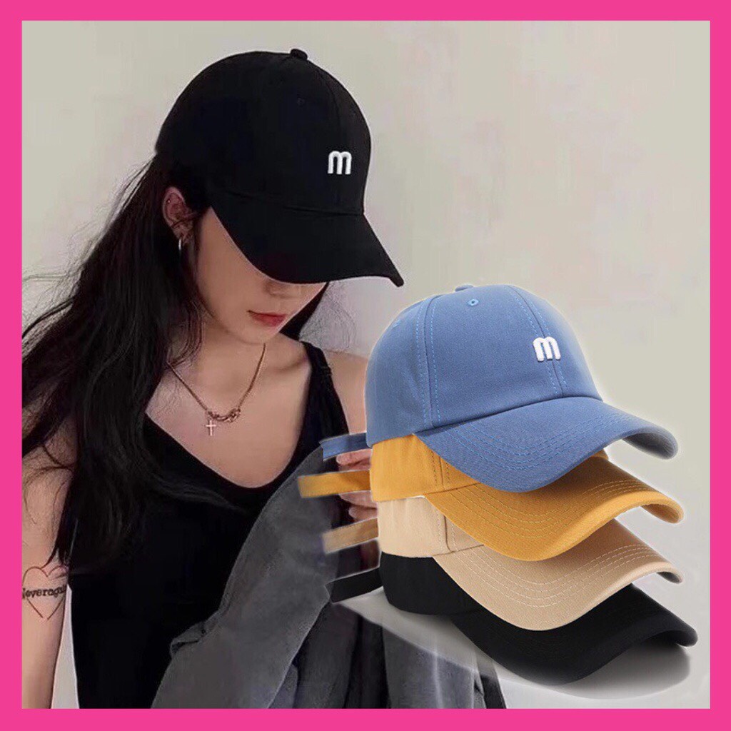 Mũ lưỡi trai thêu chữ M thời trang SV-27