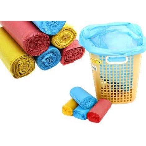 Túi Đựng Rác 3 Màu Size Tiểu - Combo 3 Cuộn