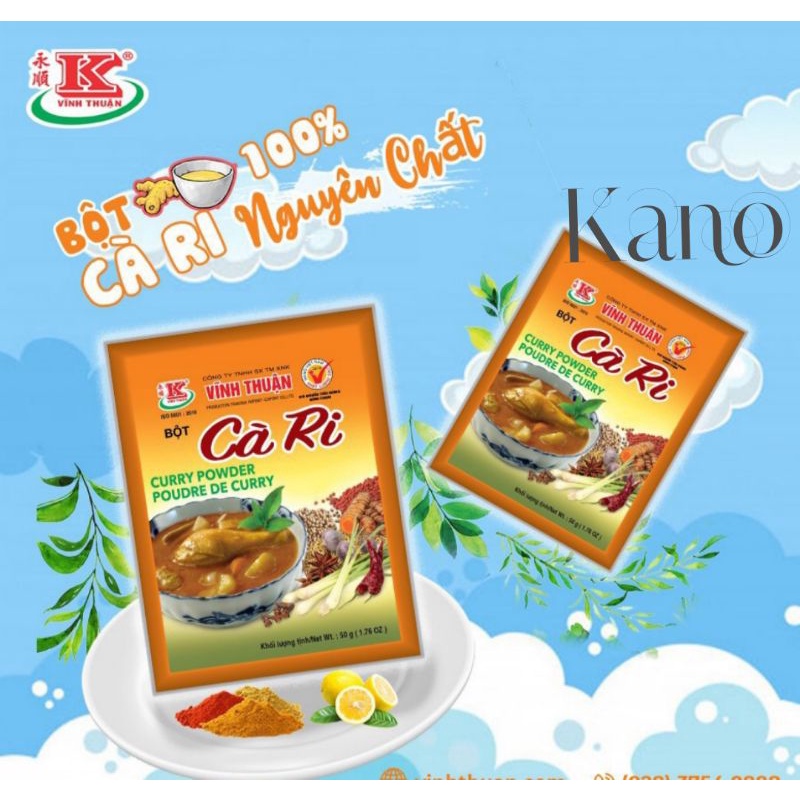 Bột Cà Ri Vĩnh Thuận - gói 10g