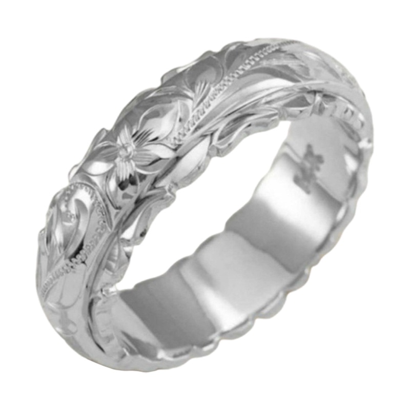Nhẫn Chạm Khắc Hình Hoa Hồng Sang Trọng