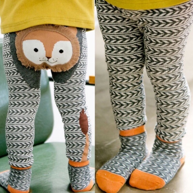 [12-18kg] Set quần legging kèm tất họa tiết siêu Cute cho bé trai và bé gái