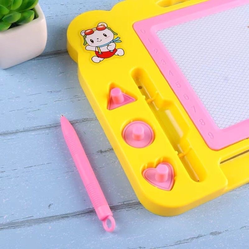 Bảng viết tự xóa thông minh, bảng gạt tự xóa nhiều màu sắc cho bé - Loại to sịn