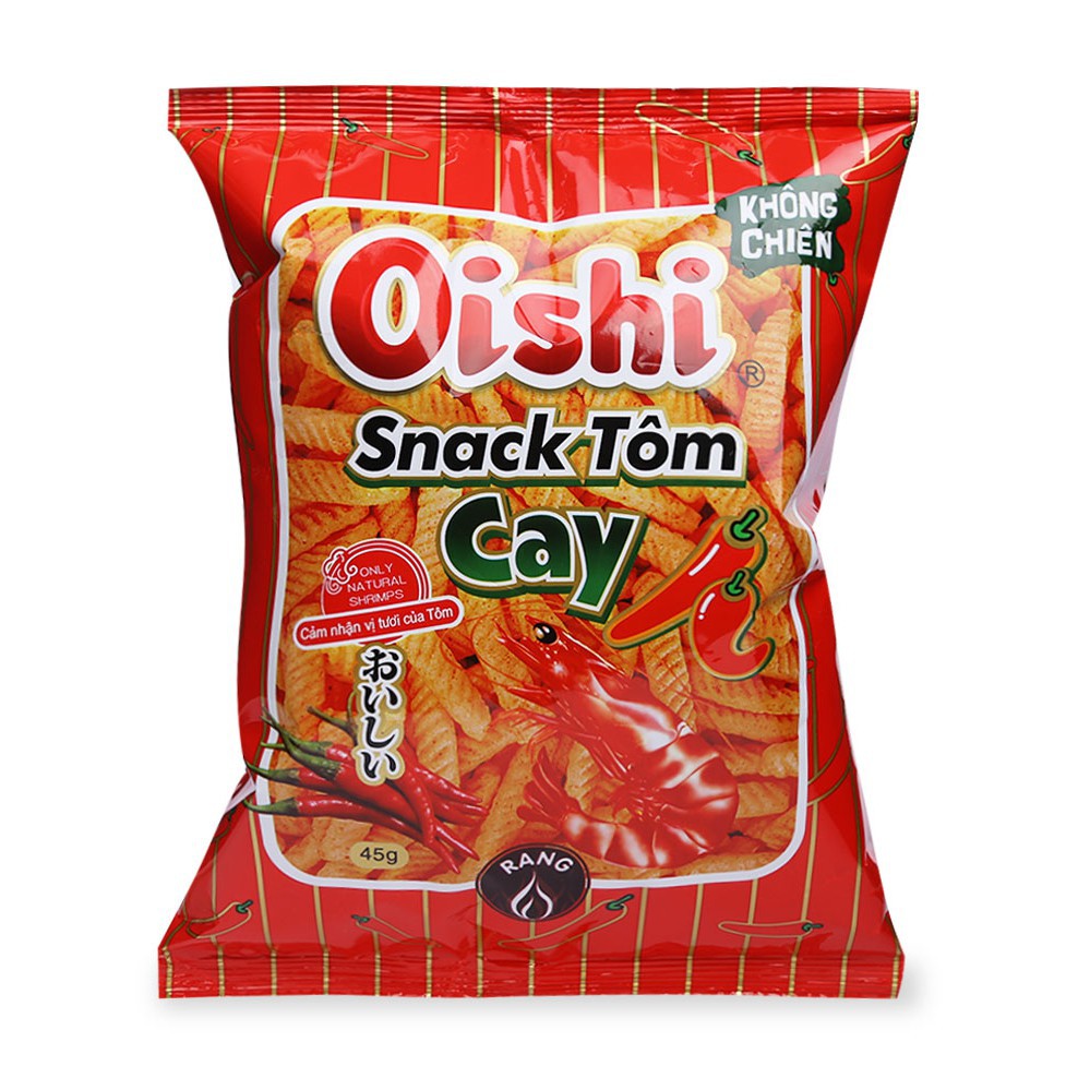 Snack Tôm Cay Đỏ Oishi Bịch 42gr