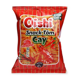 Snack Tôm Cay Đỏ Oishi Bịch 42gr