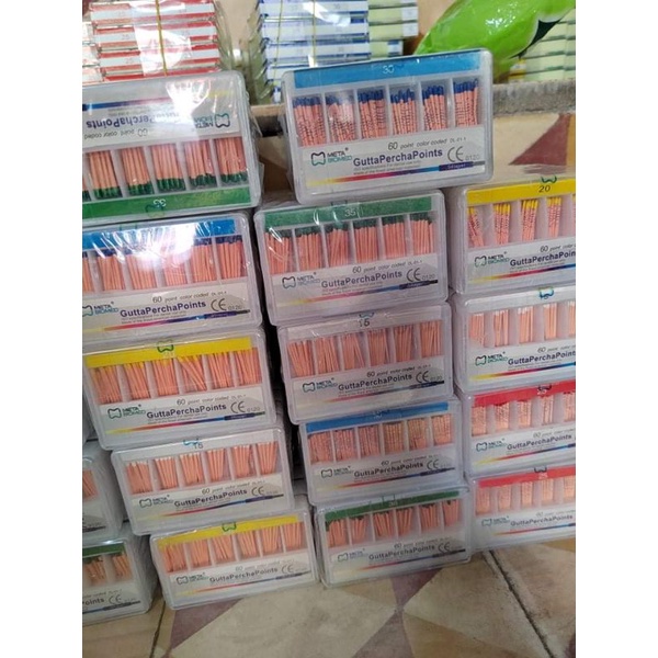 Gutta máy, côn chính độ thuôn 4%, 6% gutta nha khoa