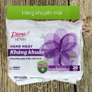 Gói 20 miếng Bvs Diana sensi hàng ngày
