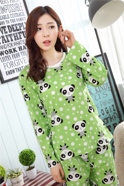 Đồ Mặc Nhà Đẹp Panda Chấm Bi - MS446