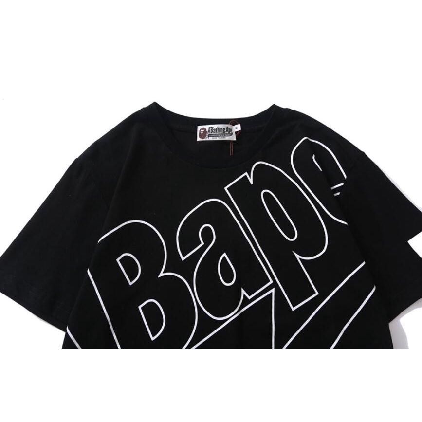 Bape Áo Thun cotton Tay Ngắn In Họa Tiết Thời Trang Cho Nam Nữ