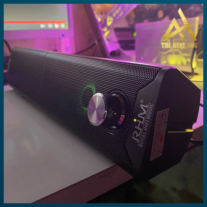 Loa Máy Tính Để Bàn Bluetooth Chính Hãng LED RGB 2.0 RHM RM116BT Loa Laptop Vi Tính Nghe Nhạc Pc Gaming Có Dây
