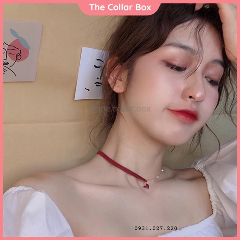 Choker cách điệu mặt trái tim (Vòng đeo cổ nữ) - Mã AM05