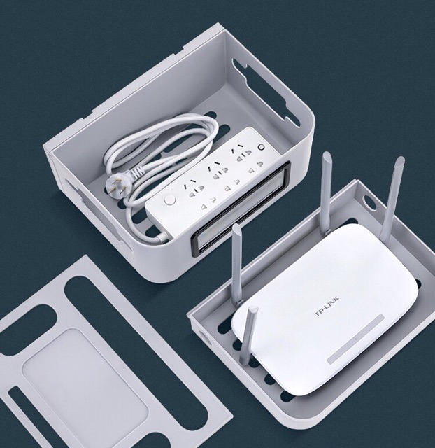 Hộp đựng modem wifi dán tường , không cần khoan