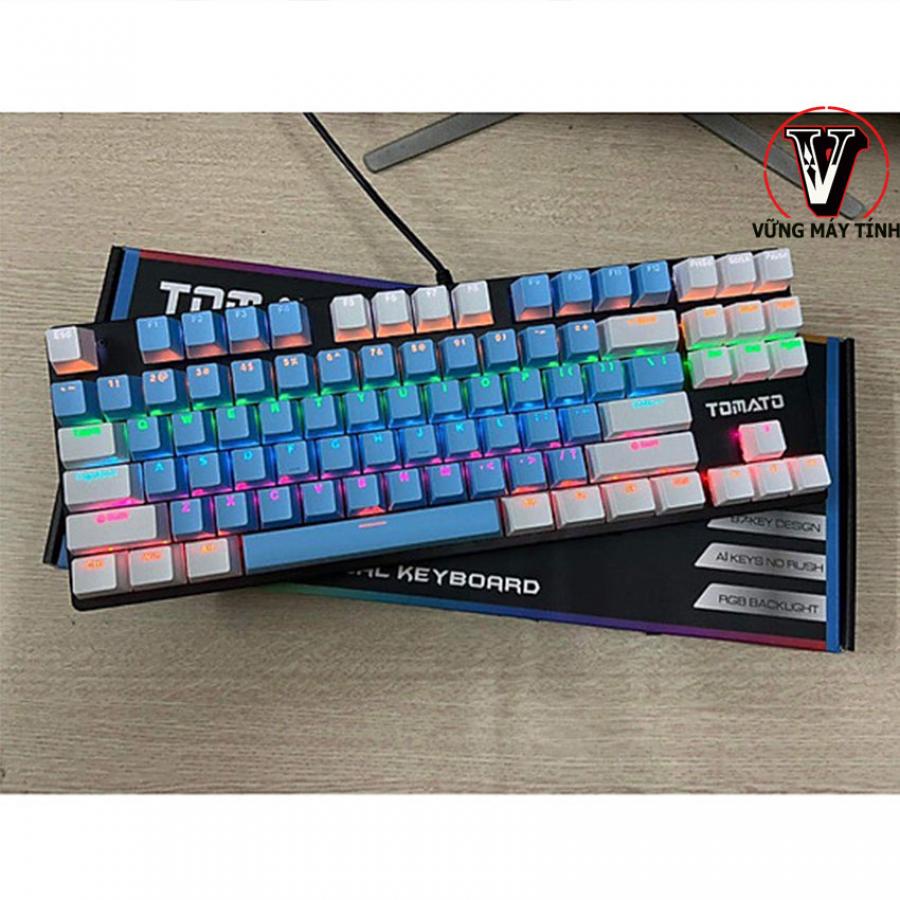 Bàn phím cơ Tomato S87 Blue/Red/Brown tặng 102 keycap