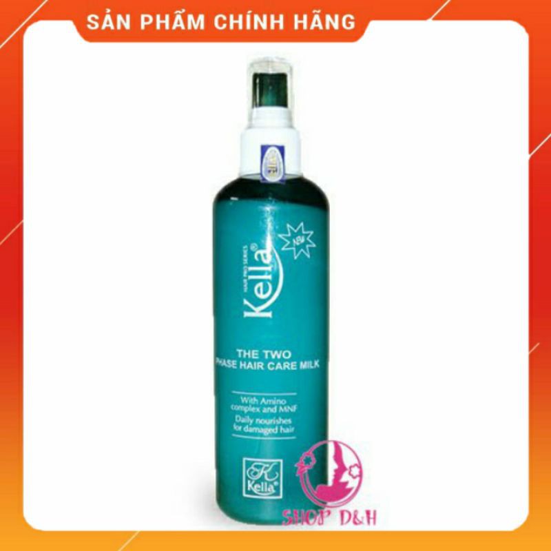 XỊT DƯỠNG 2 LỚP CHỐNG NHIỆT CAO - KELLA THE TWO PHASE HAIR CARE MILK - 250ML