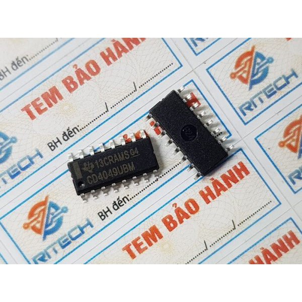 Combo 10 chiếc SOP-16 CD4049UBM, CD4049UBE, CD4049 IC Số