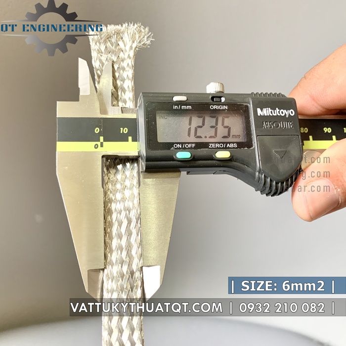 Dây Đồng Bện Mạ Thiếc 6mm2 - Bán lẻ đoạn 1m, 5m