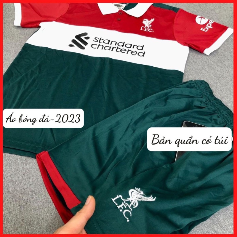 Sét Áo Bóng Đá, Liverpool 2022/23👉Bản Quần có túi- Chất vải mè thái thấm hút mồ hôi