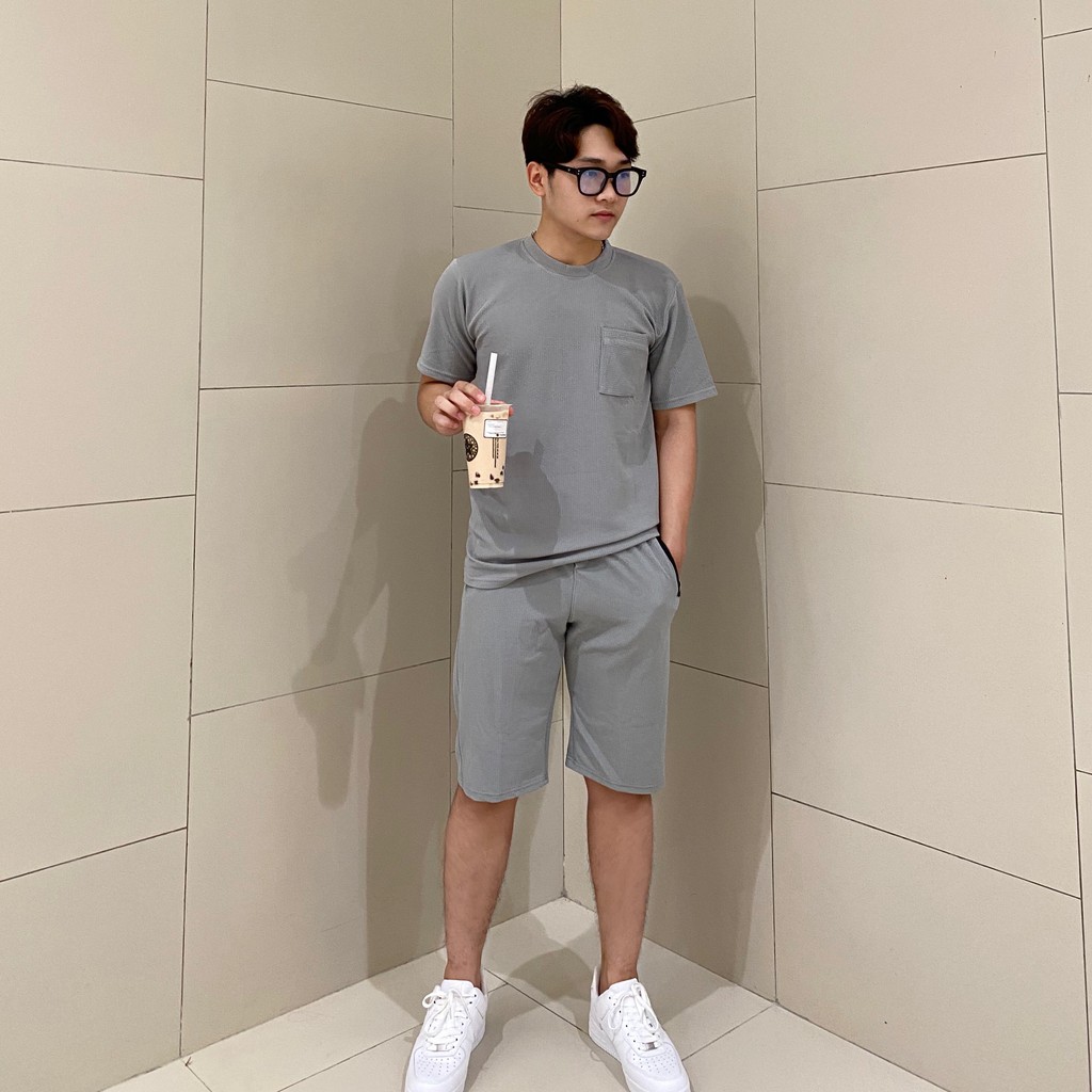 Bộ quần áo cộc tay nam, bộ thể thao nam Chất liệu Poly Xốp Tổ Ong Cao Cấp Thoáng Mát Thấm Hút Mồ Hôi BTO01 | BigBuy360 - bigbuy360.vn